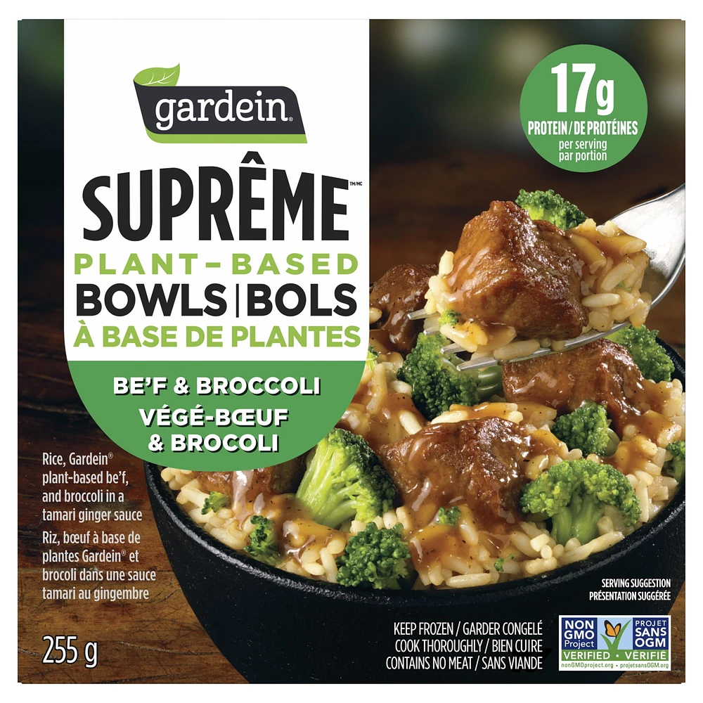 GARDEIN Beef Broccoli Bowl, GAR BEEF BROC BWL 8//255 G