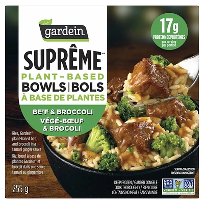 GARDEIN Beef Broccoli Bowl, GAR BEEF BROC BWL 8//255 G