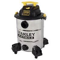 Stanley Fatmax 6HP 10 Gallon Stainless Steel Wet/Dry Vacuum
