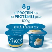 Oikos Greek Yogurt, Banana Flavour, 2% M.F., 4 x 100 g