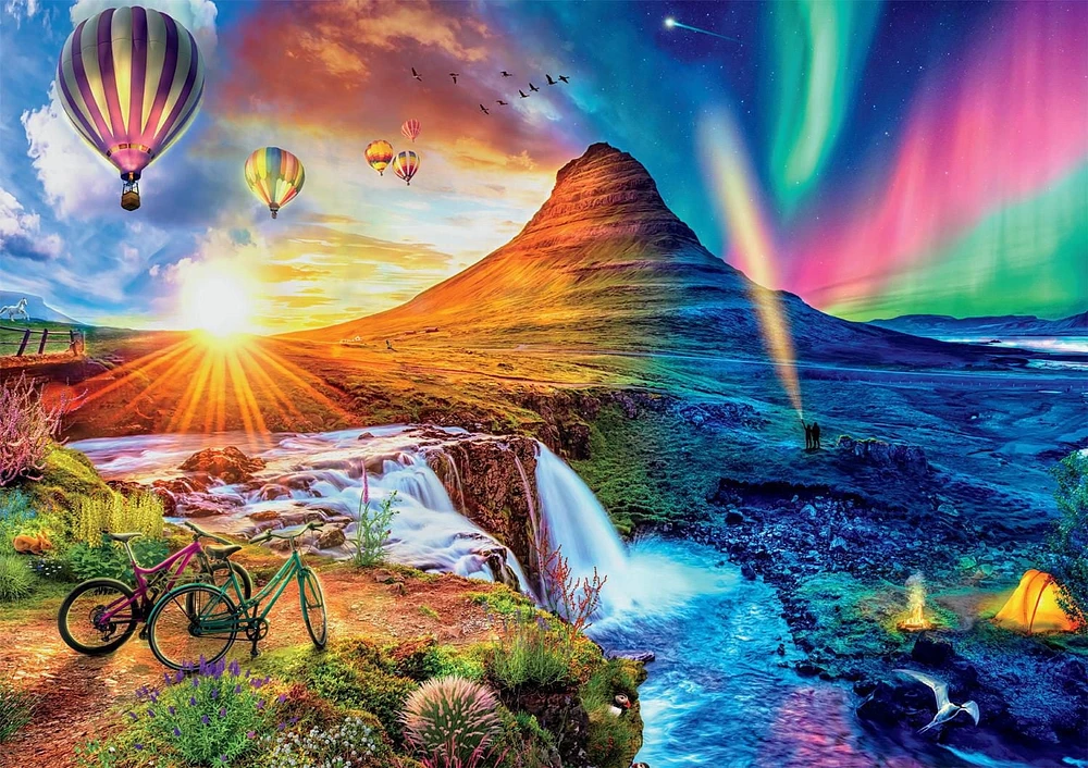 Buffalo Games - Vivid Collection - Icelandic Mountain - 300 Piece Jigsaw Puzzle