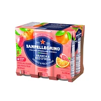 San Pellegrino Naturali Arancia & Fico d'india Sparkling Orange and Prickly Pear Beverage 6 x 330mL, 6 x 330mL