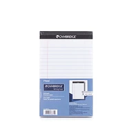 Cambridge® Perforated Pads, Small, white, 5 x 8, 100 Pages, Writing Pad