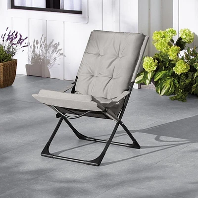 Chaise de patio pliante 2-en-1 Mainstays Coussins amovibles