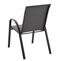 Chaise empilable en osier Mainstays Conception compacte