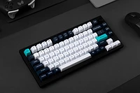 Keychron Q1 Max Clavier mécanique sans fil RVB remplaçable à chaud interrupteur rouges cadre en aluminium avec interrupteur disposition 75% noir carbone Q1M-M1