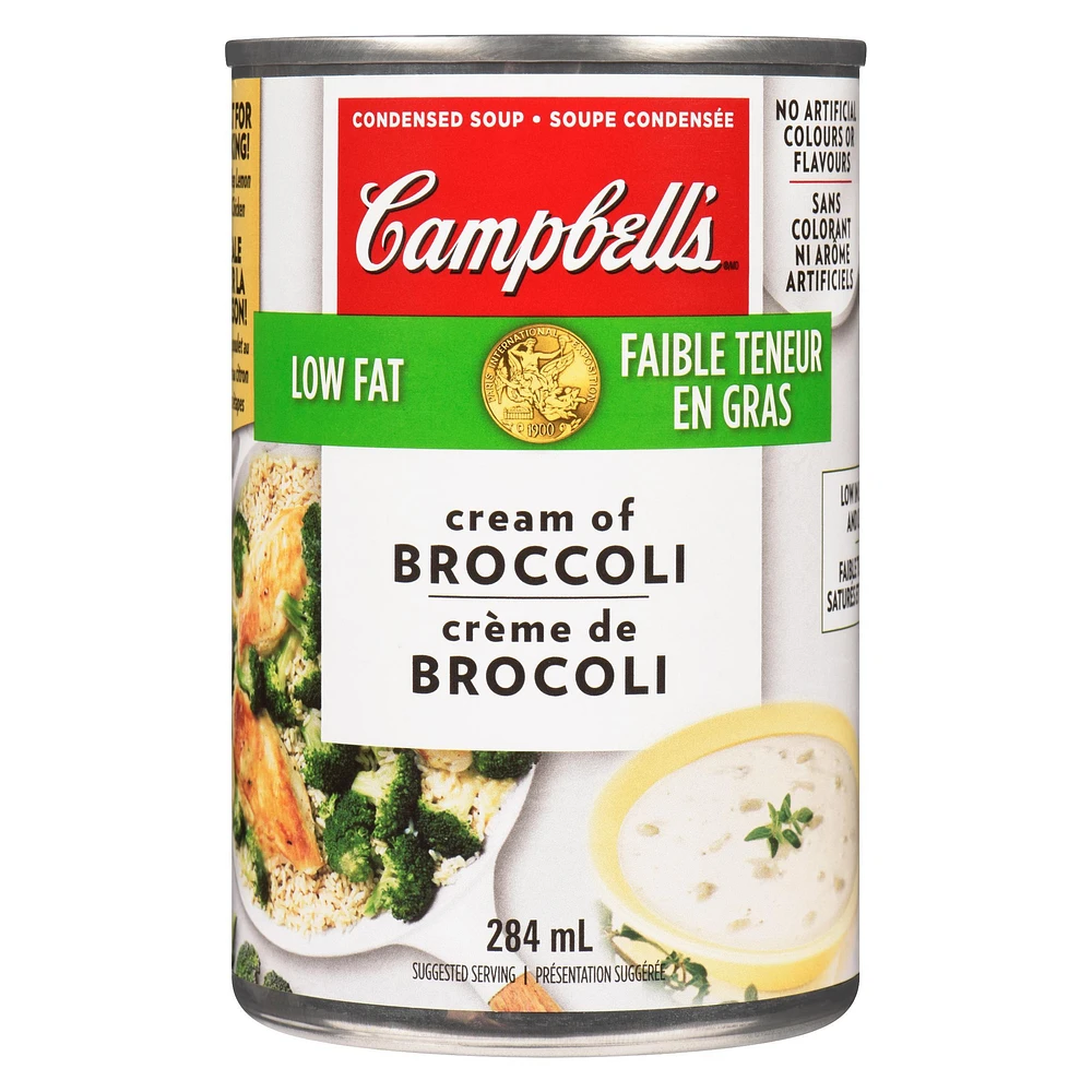 Campbell's Low Fat Cream of Broccoli Condensed Soup, 284 mL