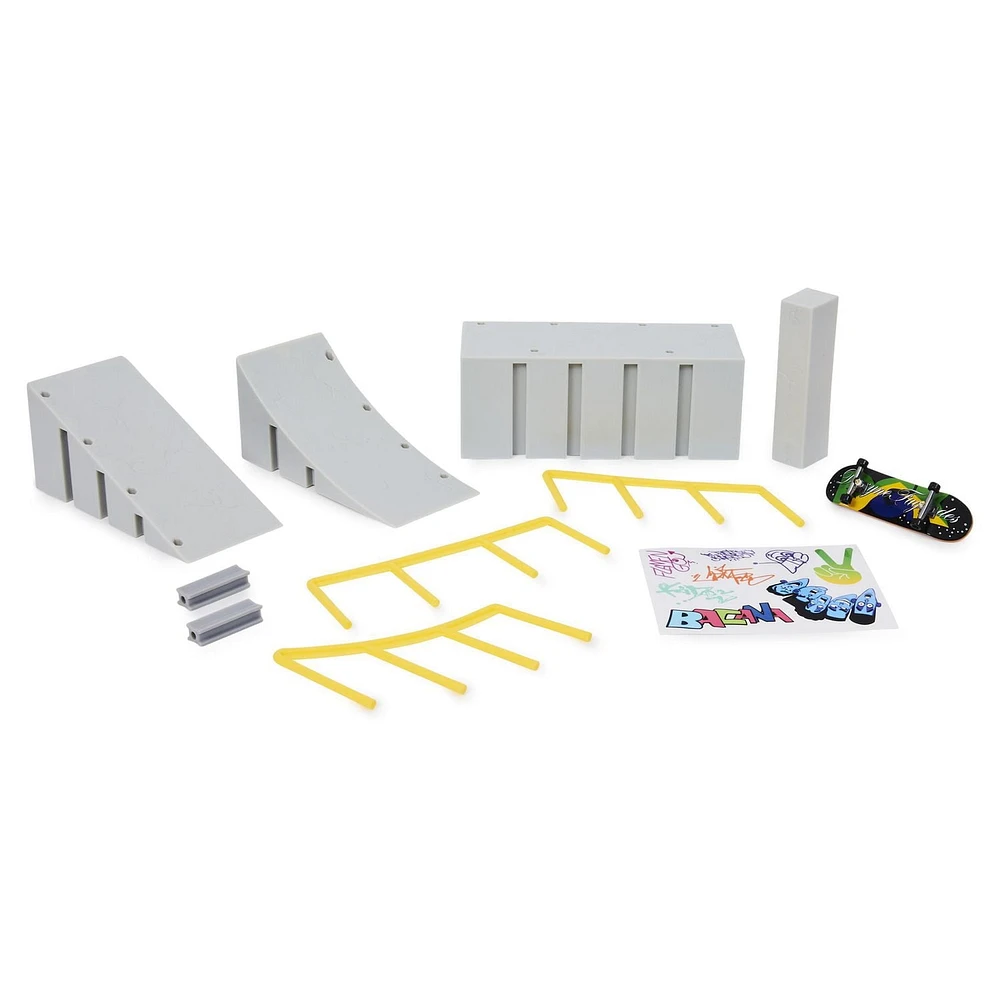 Tech Deck, Build-A-Park World Tour, Parc de Flamengo (Brésil), Coffret rampe avec fingerboard Signature