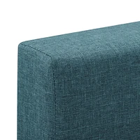 Ellery Fabric Tufted Twin Bed with Slats