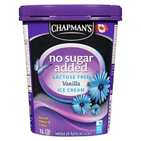 Chapman's No Sugar Added/Lactose Free Vanilla Ice Cream, 1L