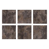 FloorPops Brownstone Peel and Stick Floor Tiles Set of 20