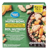 Bol nutritif poulet citron et fines herbes Great Value 300 grammes