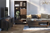 Bestar Auva 67W TV Stand maple brown