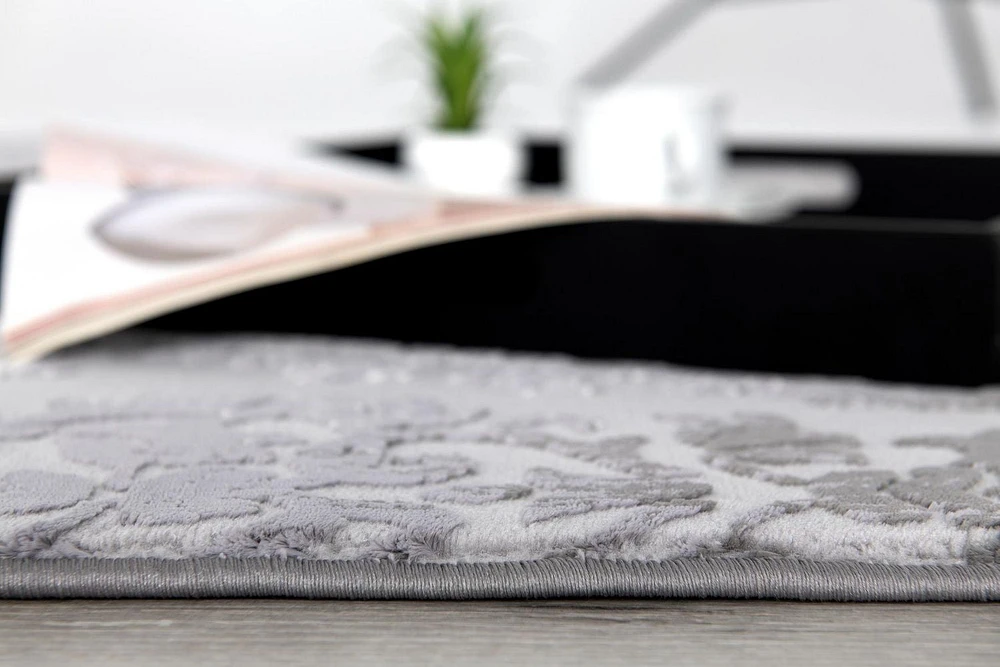 Rug Branch Oasis Collection Tapis de passage damassé moderne