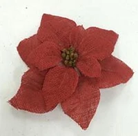 Accueil Pour Noël Poinsettia rouge Clip