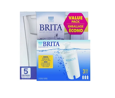 Brita pichet Slim & Filtre de rechange paq. de 3