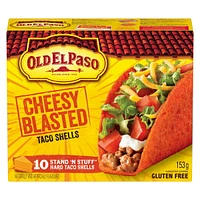 Old El Paso Stand n' Stuff Taco Shells, Cheesy Blasted, Gluten Free, 153 g, 10 ct, 153 g