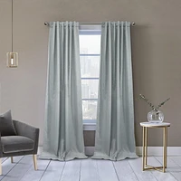 Loft Living Davie occulant Double Tetiere panneau de rideau 52 x 84 in Argent