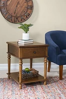 Table d'appoint Rivera, Noisette