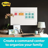 Surface effaçable à sec super collante DEF8x4 Post-it®, 4 pi x 8 pi (1,21 m x 2,43 m)
