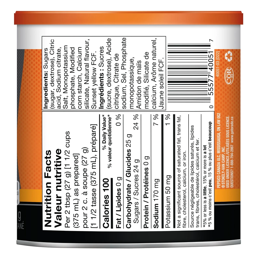 Gatorade Orange Sports Drink Powder (Instant) 560 g, 560g