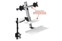 Bureau flottant ergonomique assis-debout Rocelco
