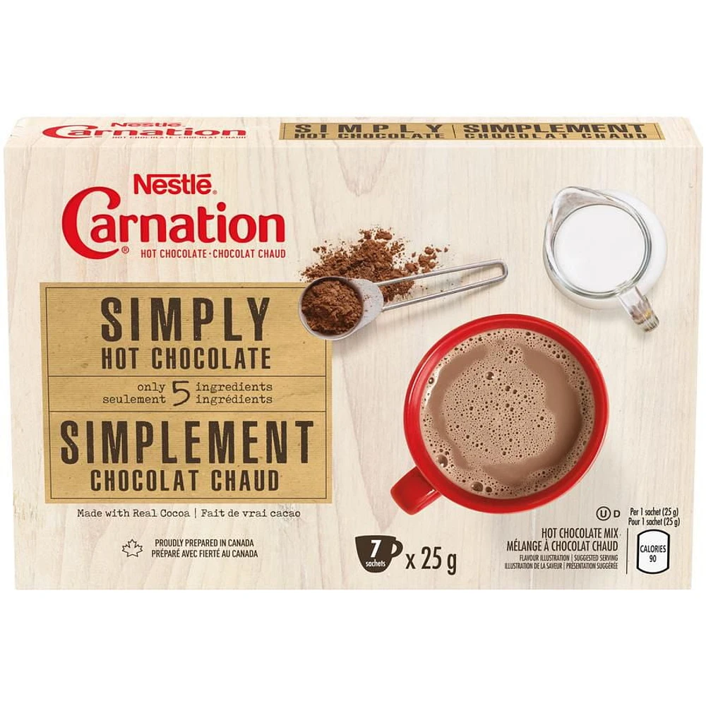 NESTLÉ CARNATION Simply Hot Chocolate 7 x 25g