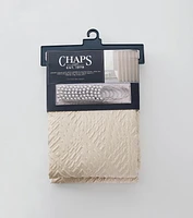Chaps Shower Curtains with Hooks - Linen Textured Waterproof Curtain 10 Easy-slide Hooks