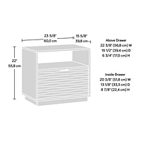 Sauder La Collection Morgan Main Chevet, Finition White