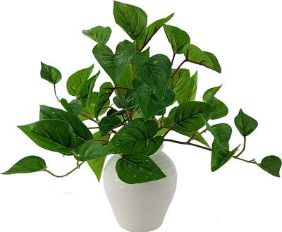Mainstays intérieur Pothos doré artificiel en pot, couleur verte, hauteur assemblée: 33cm Piliers Pothos doré en pot