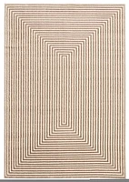 Tapis ECARPET Moderne pour Salle à Manger, Salon, Chambre Trona Beige