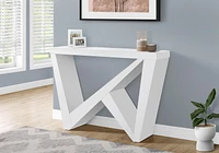 Monarch Specialties Table D'appoint, Console, Entrée, Étroit, Sofa, Salon, Chambre À Coucher, Stratifié, Blanc, Contemporain, Moderne