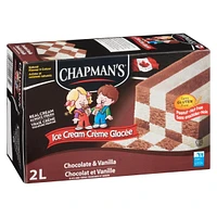 Chapman's Markdale Creamery Chocolate Vanilla Checkerboard Ice Cream, 2L