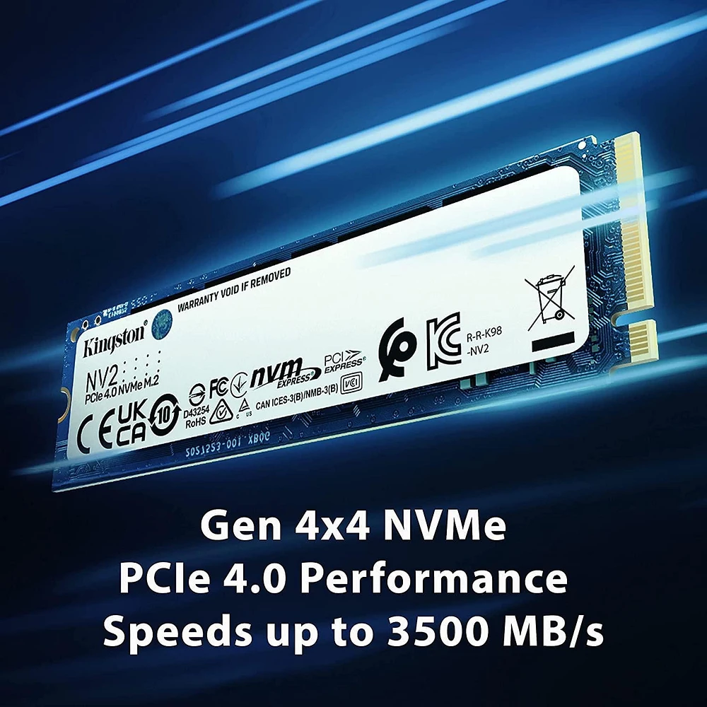 Kingston NV2 1TB M.2 2280 NVMe Internal SSD | PCIe 4.0 Gen 4x4 | Up to 3500 MB/s | SNV2S/2000G (SNV2S/2000G)