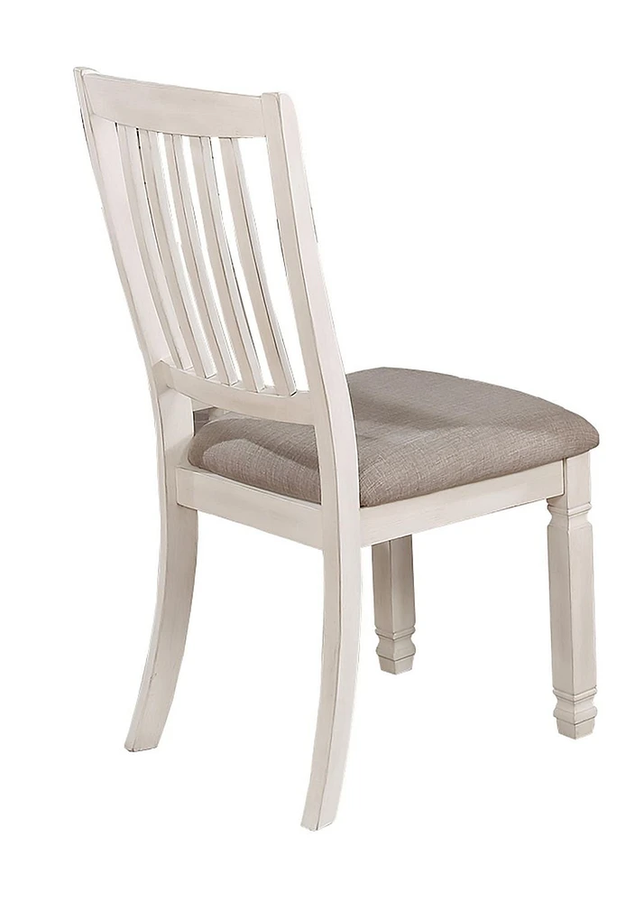 Topline Home Furnishings Antique White Dining Chairs