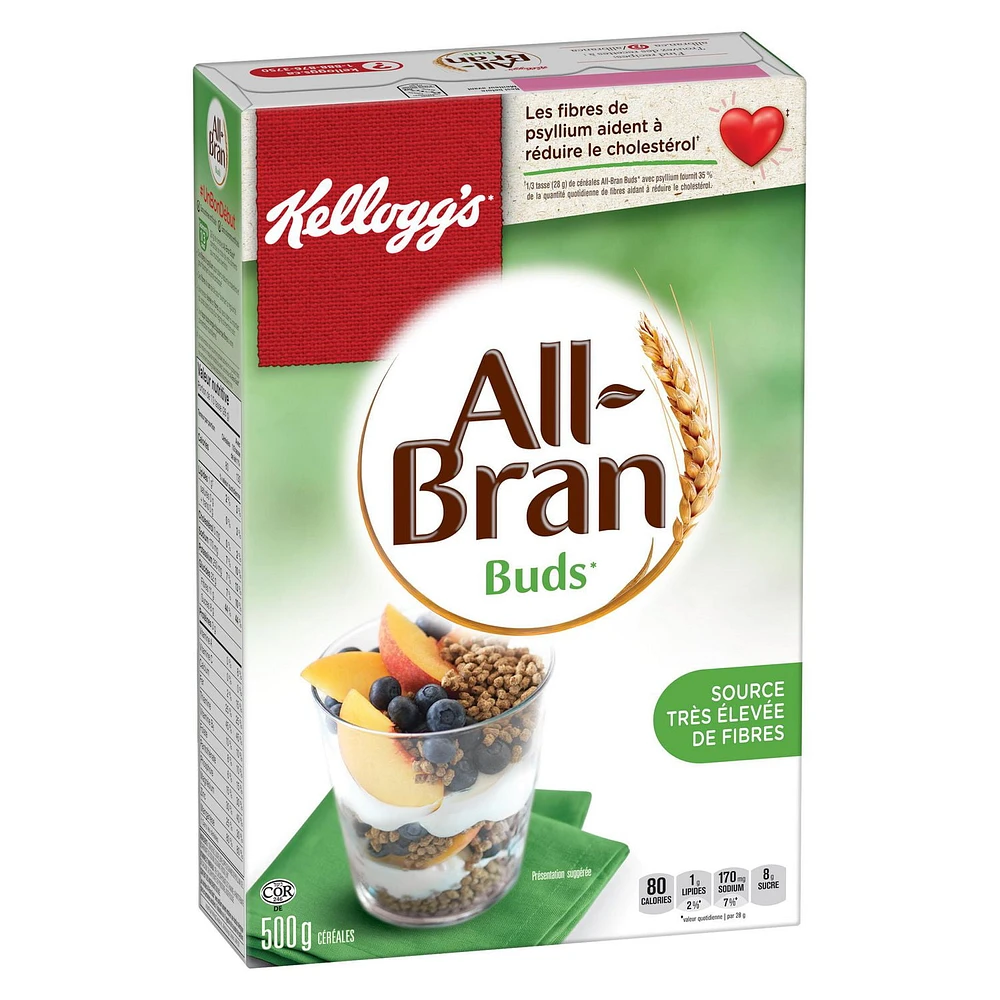 Kellogg's* All-Bran* Buds Cereal, 500 g, 500g