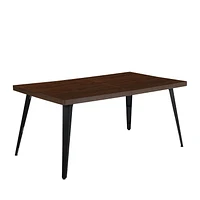 Homy Casa 5-Piece Modern Dining Set – 63 inch Rectangular Table and 4 Upholstered Chairs