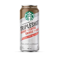 Starbucks Triple Shot Cafe Mocha Coffee Drink, 444mL Can, 444mL