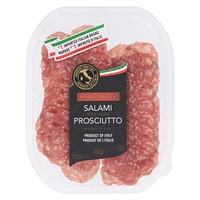 Marcangelo Salami with Prosciutto, sliced, imported from Italy