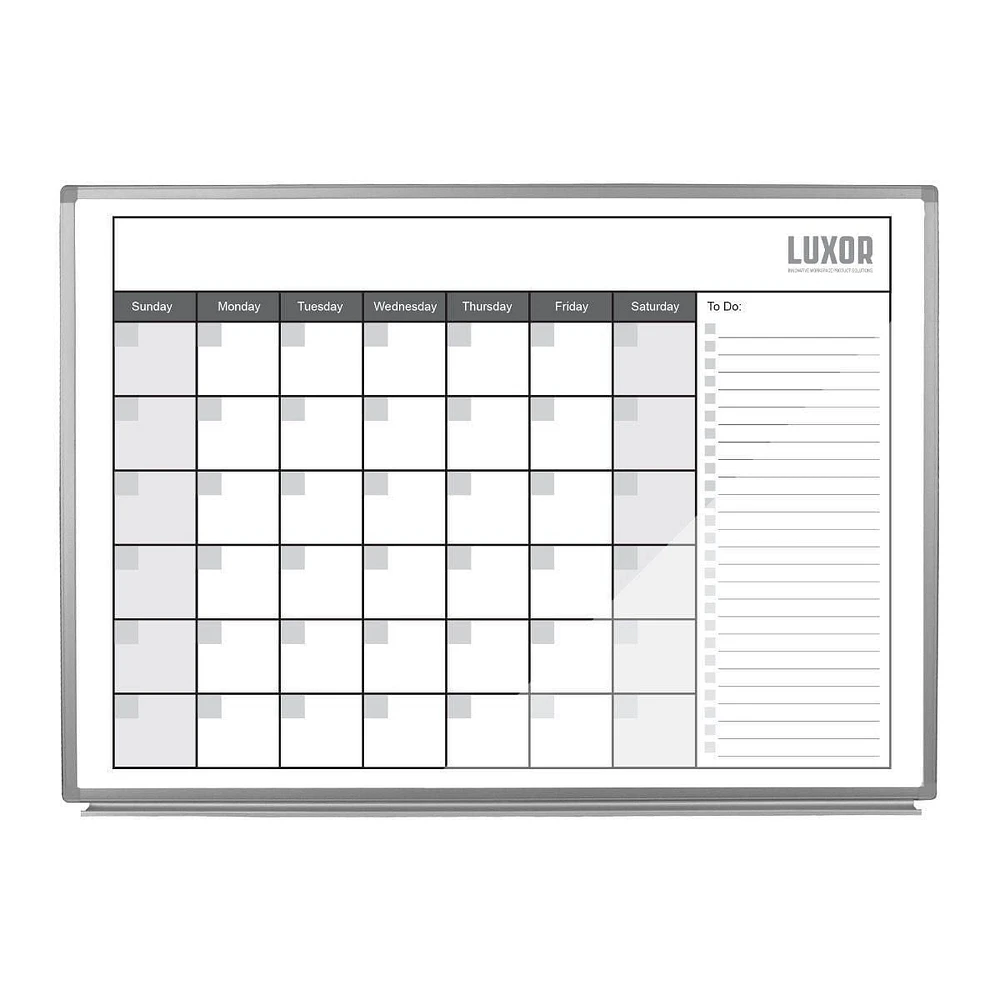 Luxor Calendrier Mensuel Magnétique 48" x 36"