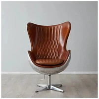 Fauteuil Egg SpitFire - Couleur marron