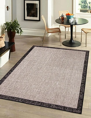 Tapis ECARPET Intérieur Extérieur pour Patio, Terrasse, Salon Collection Sisal Classic