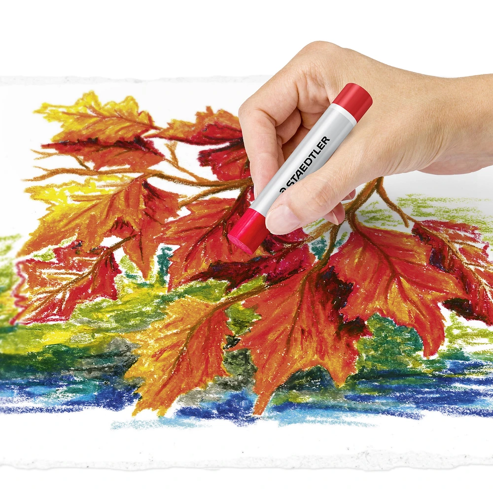 Staedtler pastel à l'huile, Lot de 12 couleurs 24 pastels à l'huile Staedtler