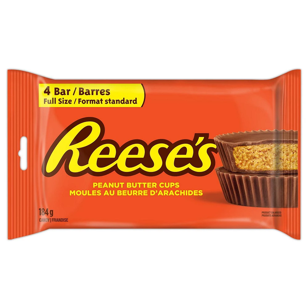 REESE'S PEANUT BUTTER CUP Candy, 4 * 46g