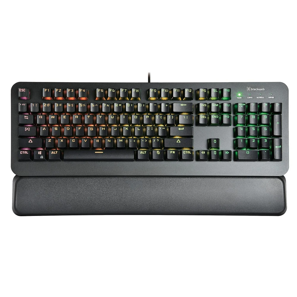 blackweb Wired RGB Mechanical Gaming Keyboard (Rich Black)