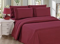 Marina Decoration Ultra Soft Silky Zipper Solid Rayon from Bamboo All Season Duvet Cover Set