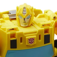 Transformers Toys Bumblebee Cyberverse Adventures Dinobots Unite Roll N’ Change Bumblebee Push-to-Convert Action Figure, 6 and Up, 10-inch