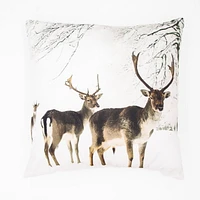 Coussin décoratif Chevreuil Enneige