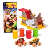 Monster Jam, Mini Launchers Set, Includes Monster Mutt and Earth Shaker 1:87 Scale Die-Cast Monster Trucks, Kids Toys for Boys Ages 3 4 5 6+, Mini Launchers Set