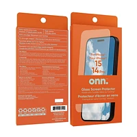 Protection d'écran en verre Corning durable pour iPhone 15 Pro/iPhone 14 Pro Grande clarté et anti-salissures